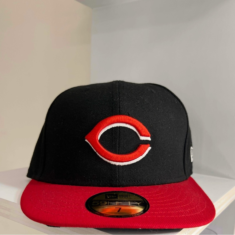 New Era Black and Red Fitted Cap